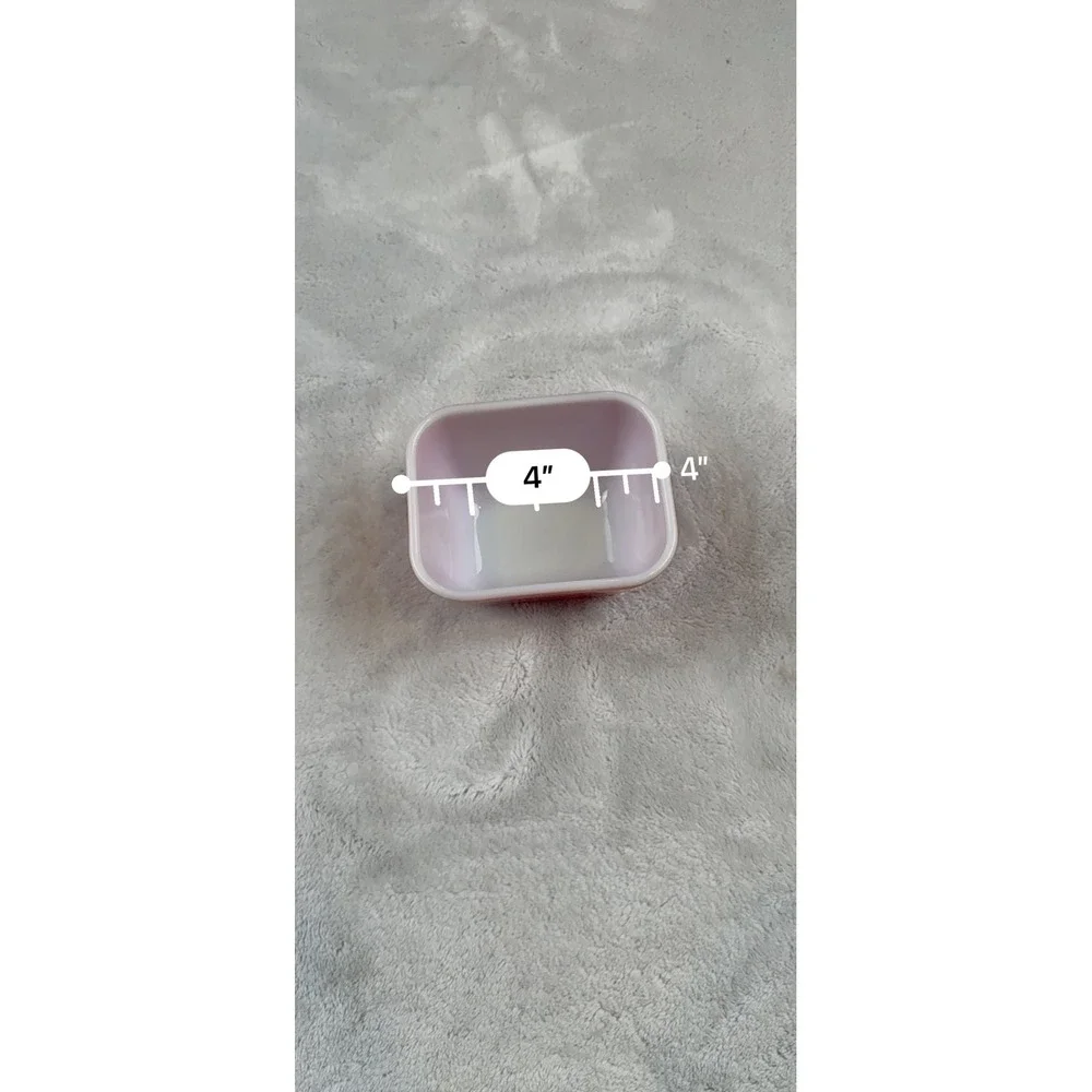 Pyrex 501B Red‎ Square Baking Dish Small Vintage Kitchenware